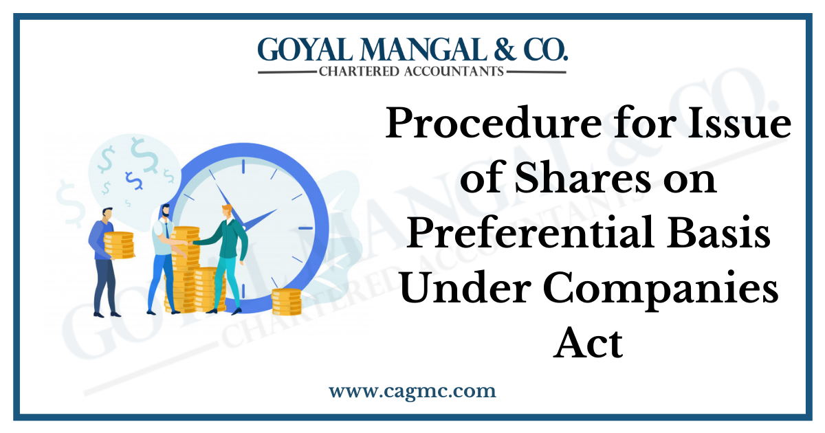 Procedure for Issue of Shares on Preferential Basis Under Companies Act