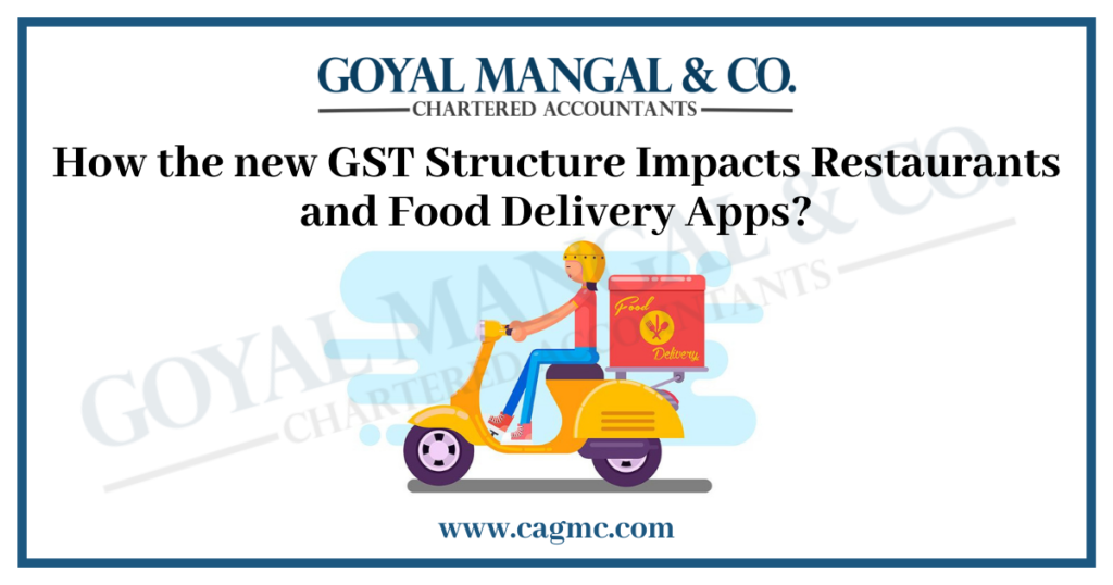 How the new GST Structure Impacts Restaurants and Food Delivery Apps?