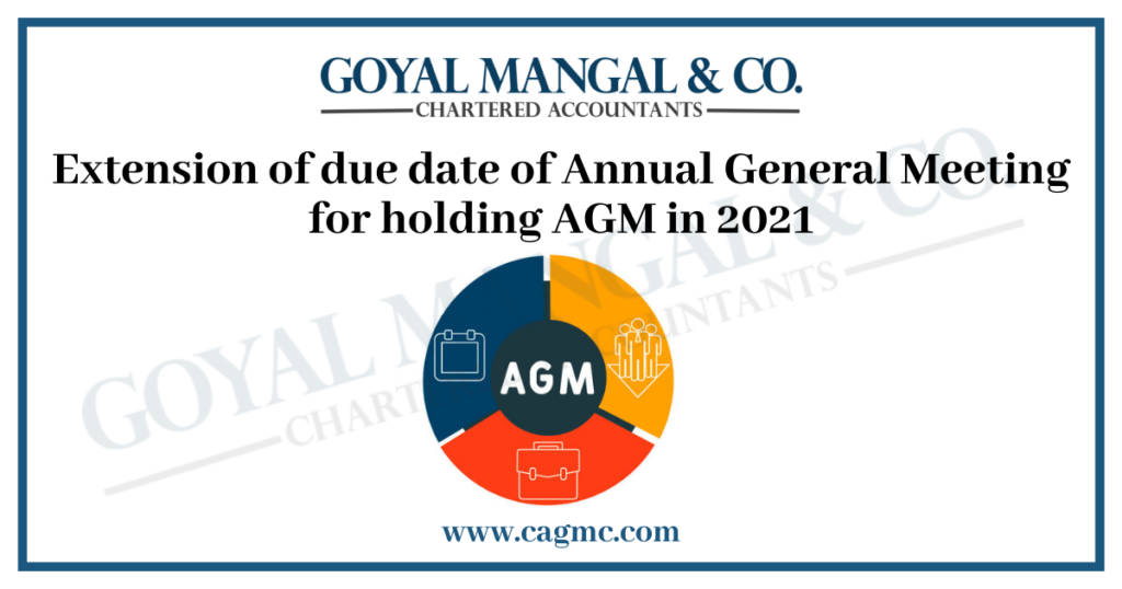 Extension of due date of Annual General Meeting for holding AGM in 2021