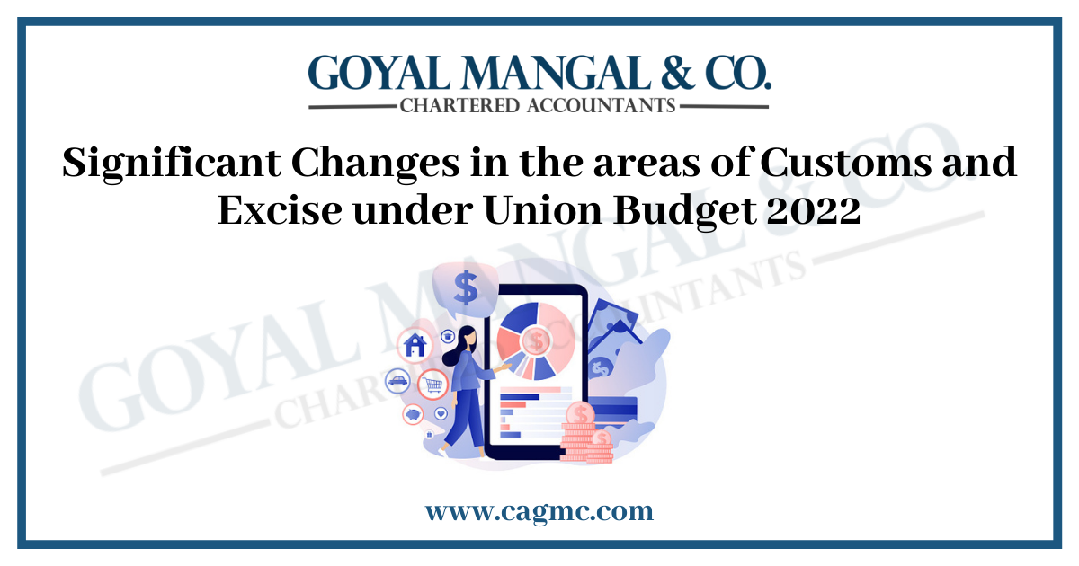 Significant Changes in the areas of Customs and Excise under Union Budget 2022