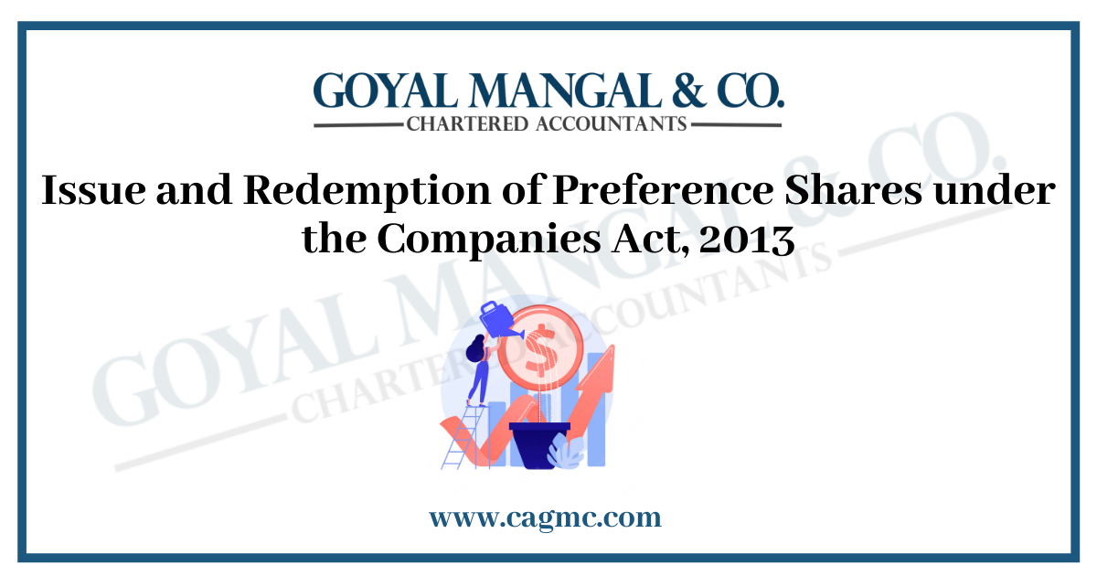 Issue and Redemption of Preference Shares under the Companies Act 2013