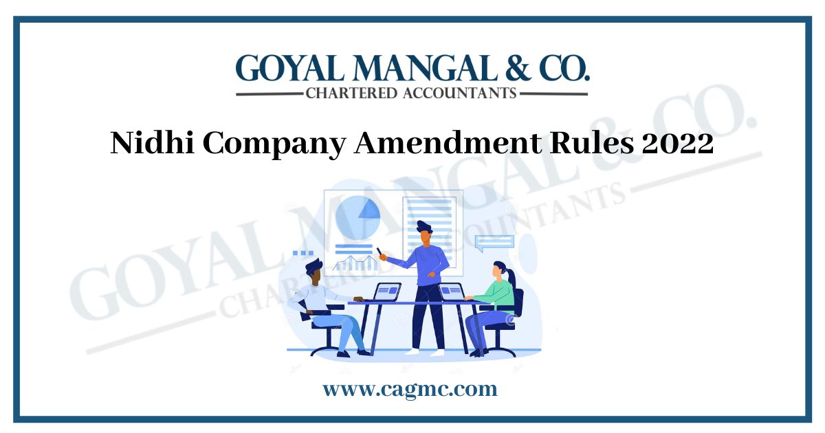 Nidhi Company Amendment Rules 2022