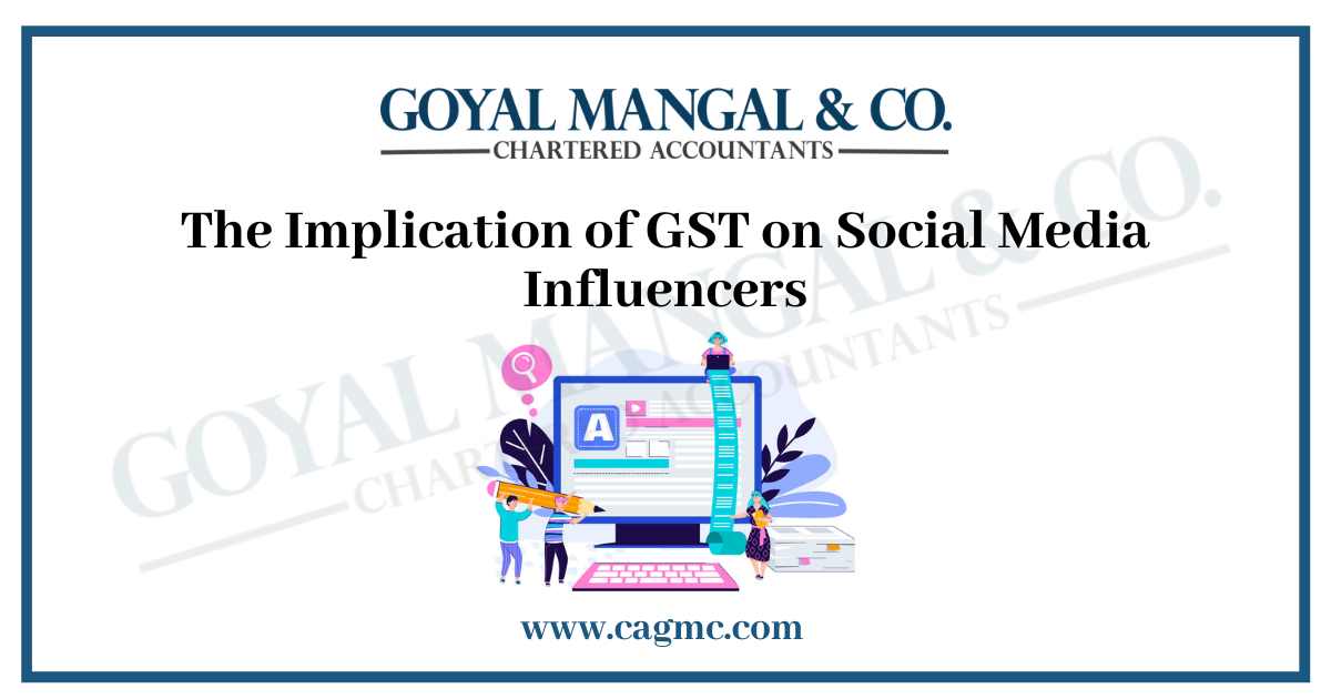 GST on Social Media Influencers