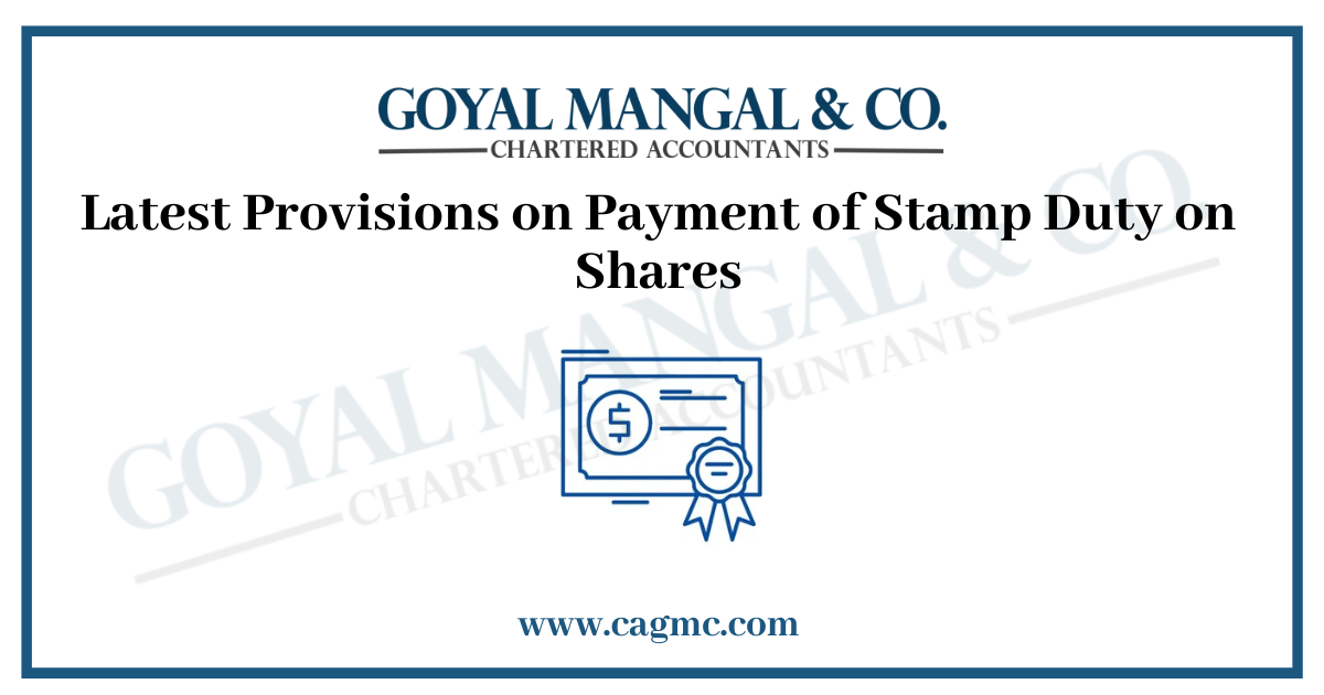 Stamp Duty on Issue and Transfer of Shares