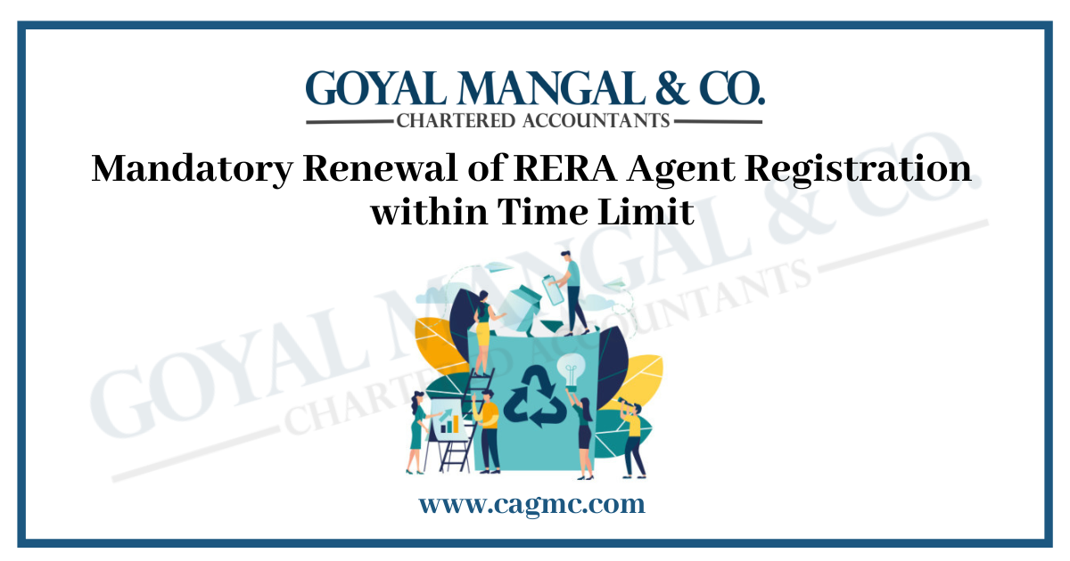 Renewal of RERA Agent Registration