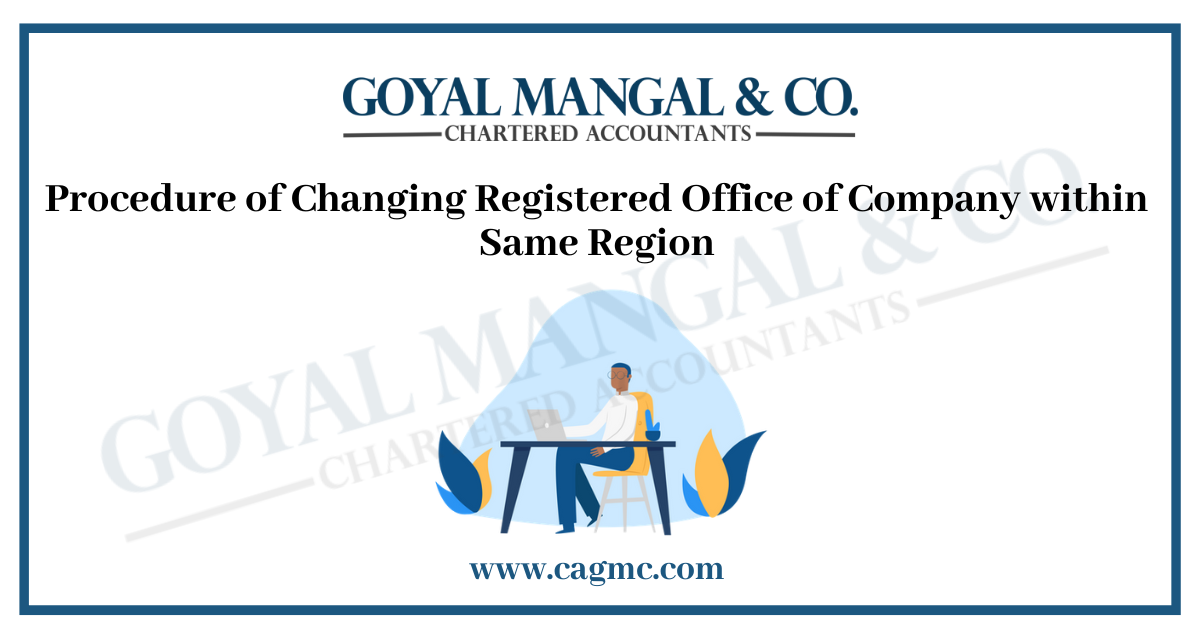 Change in Registered Office Address within the City