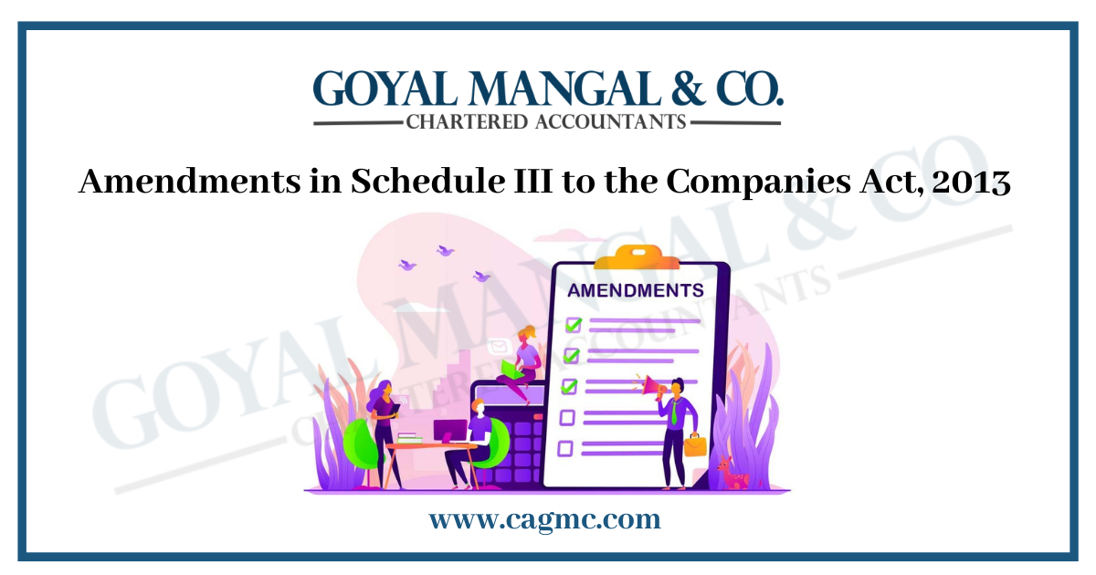 Synopsis of amendments in Schedule III