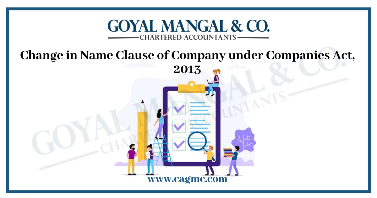 Procedure for change of name of a Company