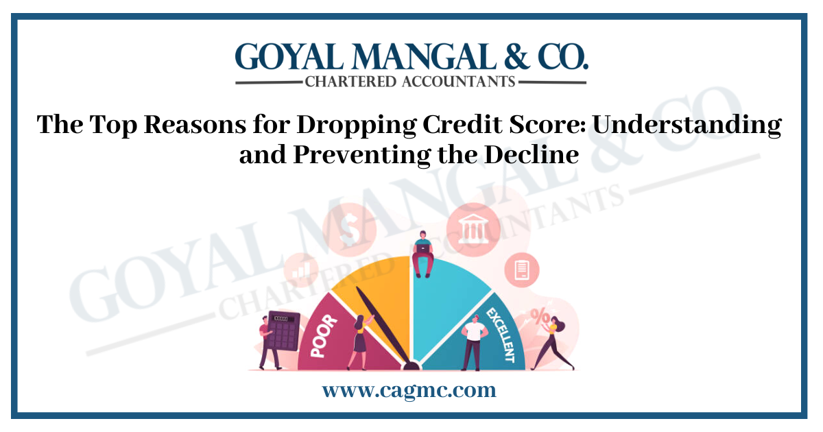 reasons why your credit score might suddenly drop