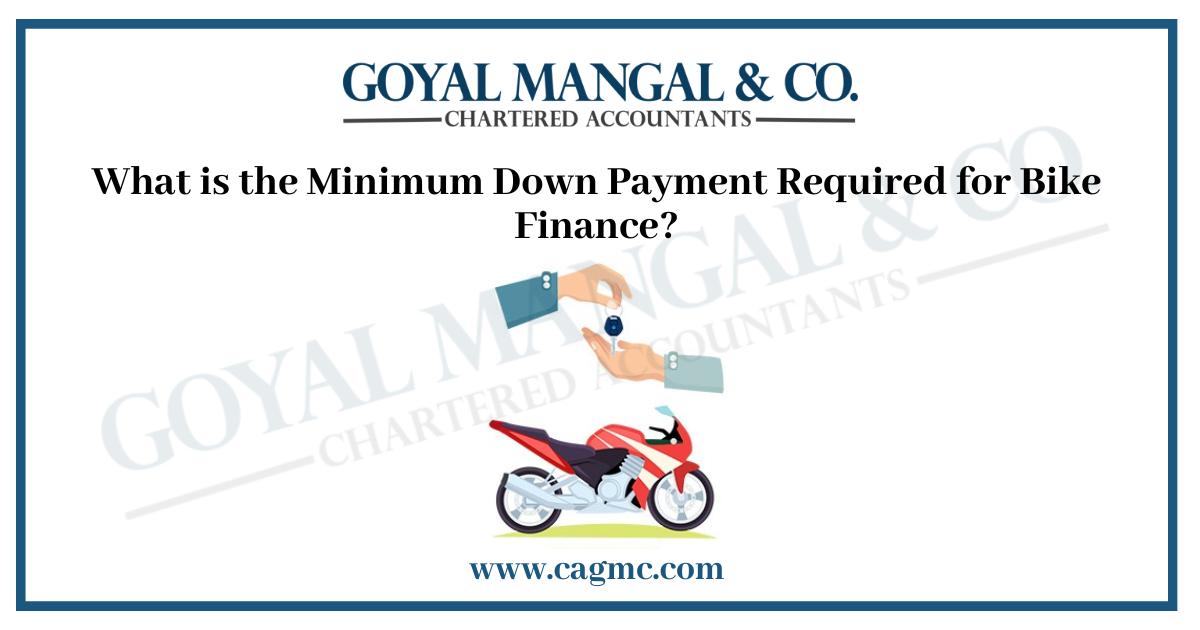 Minimum Down Payment Required for Bike loan