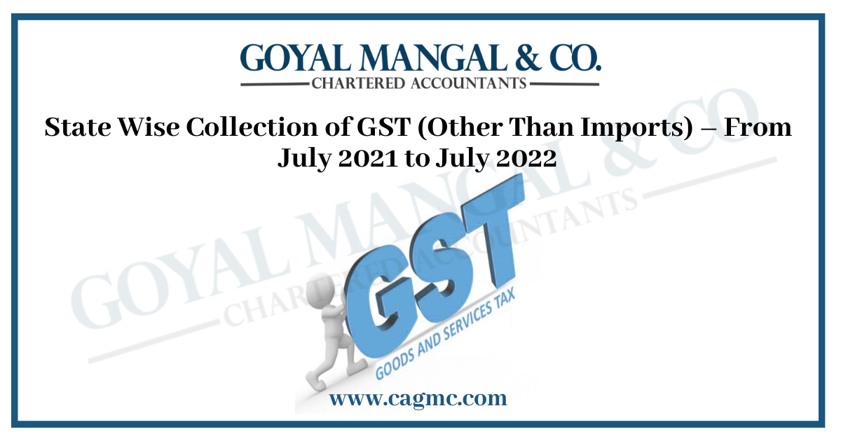 State Wise Collection of GST