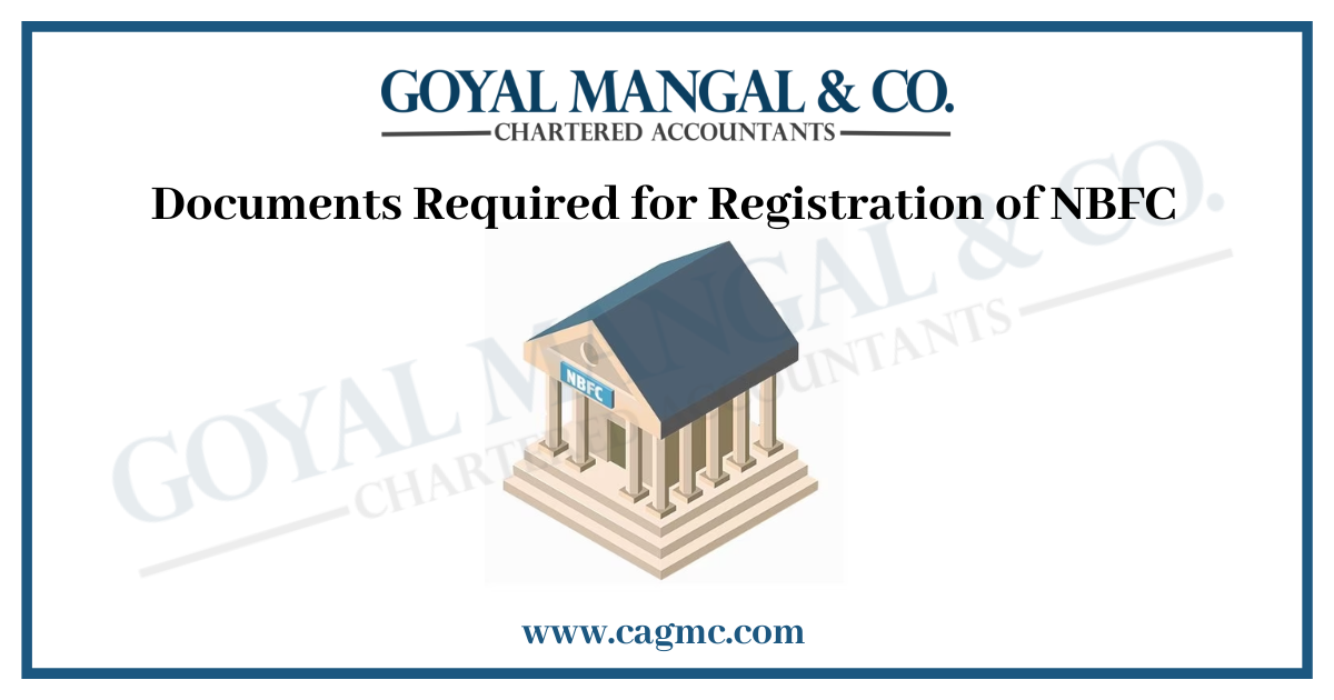 Documents Required for NBFC Registration