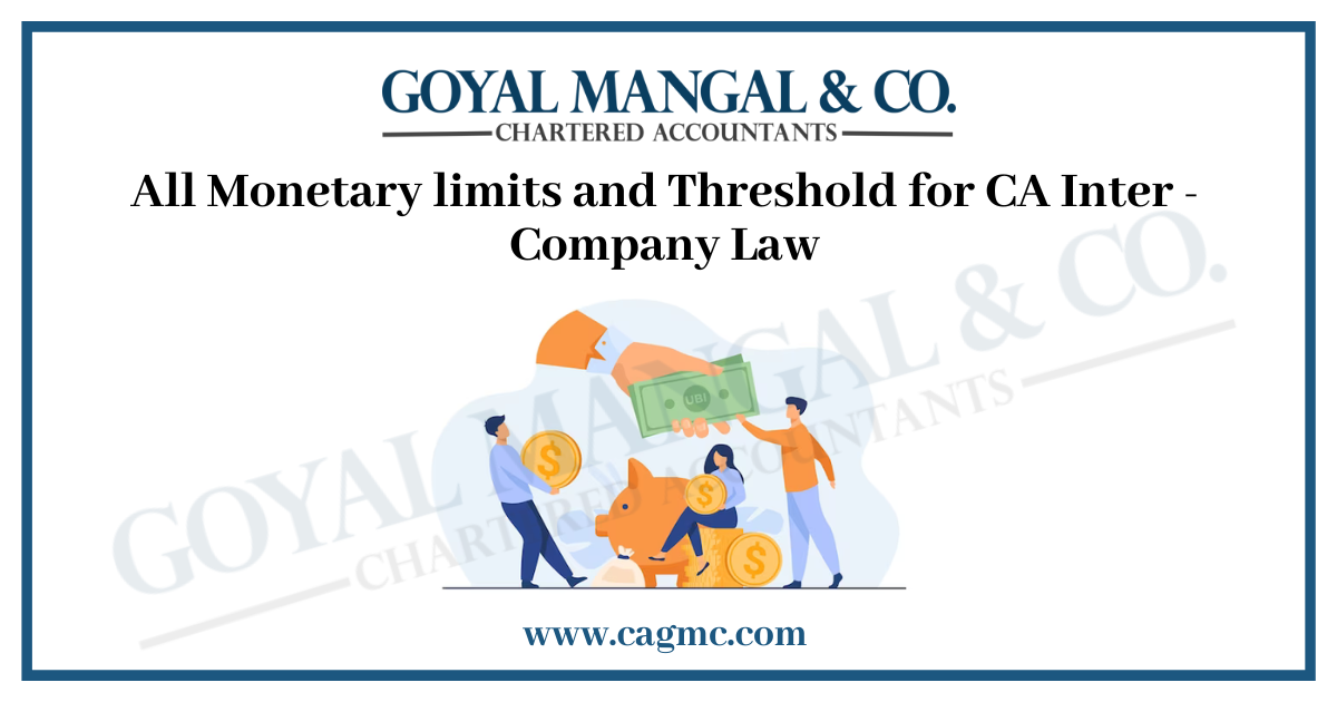 Threshold Limit under Companies Act