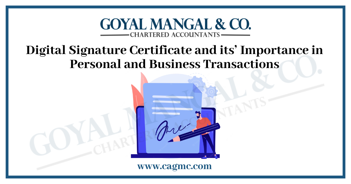 Digital Signature Certificate