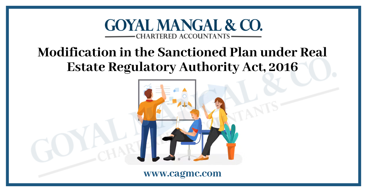 modification in the sanctioned plan under RERA