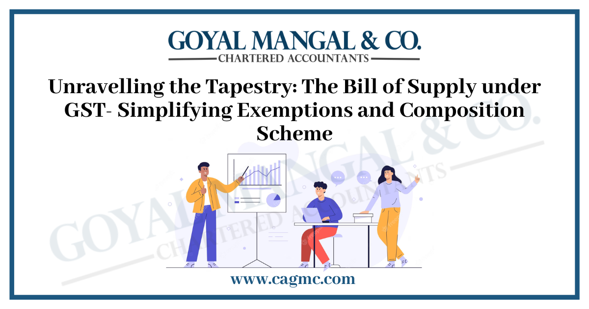 Bill of Supply under GST