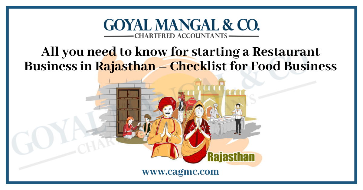 All you need to know for starting a Restaurant Business in Rajasthan – Checklist for Food Business