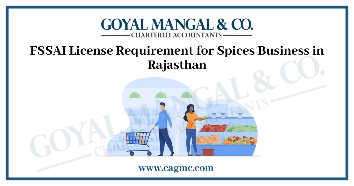 FSSAI License for Spices Business in Rajasthan