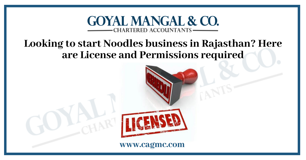 Noodles business in Rajasthan