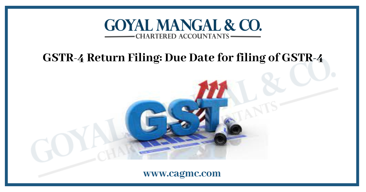 GSTR-4 Return Filing: Due Date for filing of GSTR-4