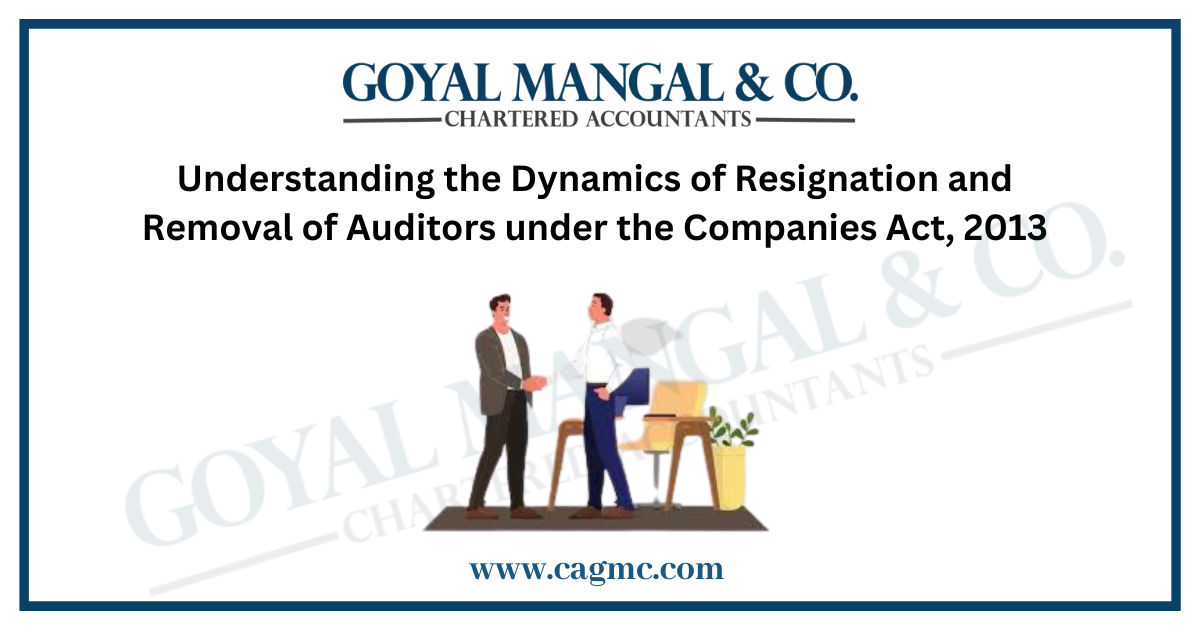 Removal of the Auditor of the Company