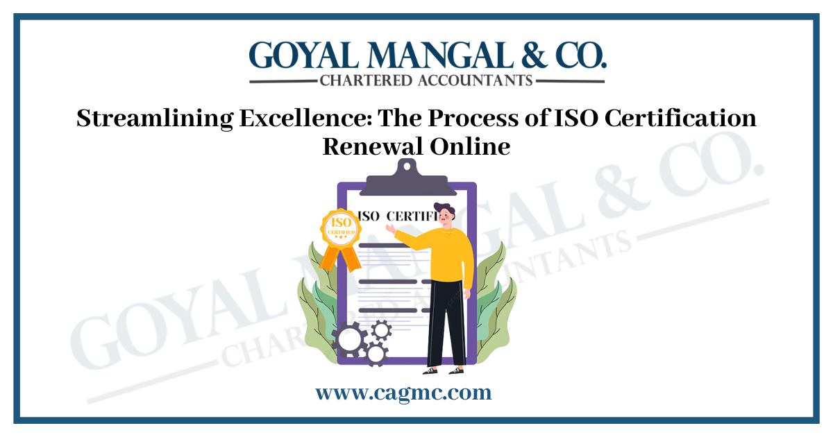 Process of ISO Certification Renewal Online