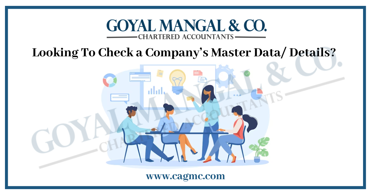 company’s Master data