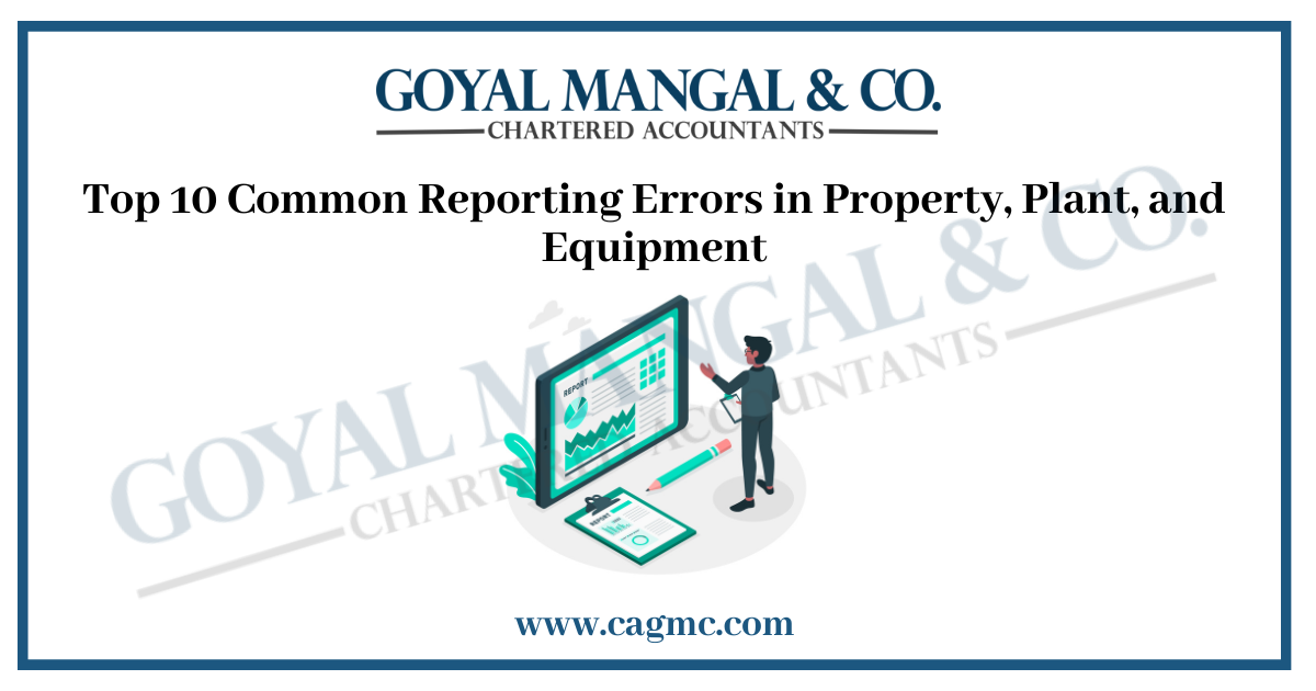 errors in property, plant and equipment