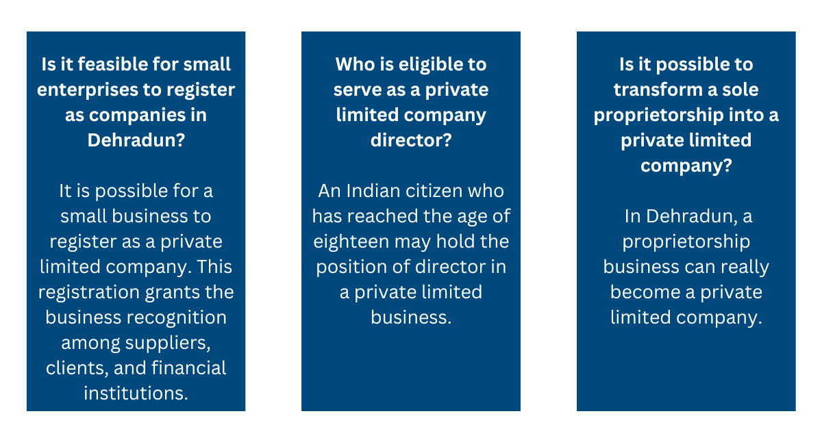 FAQs on Company Registration in Dehradun