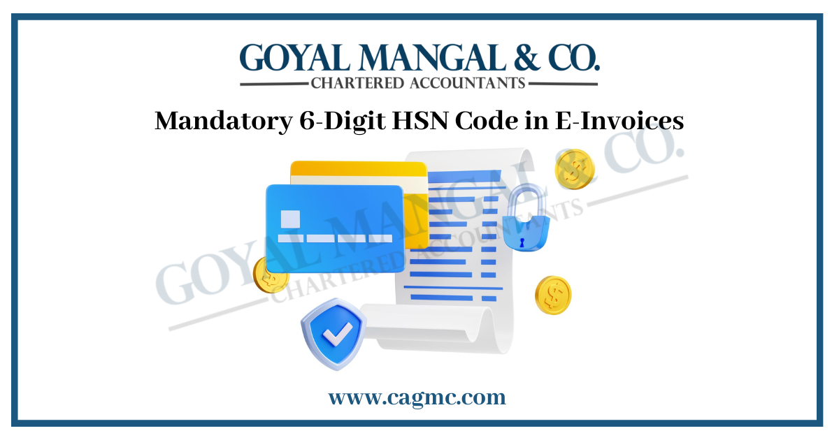 HSN Code in e-invoices